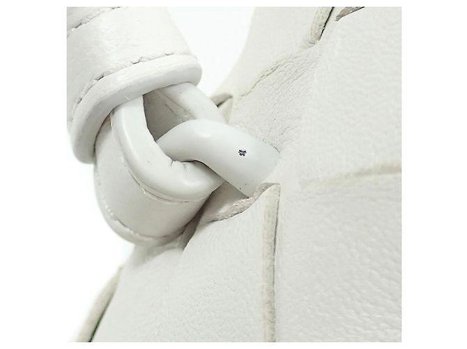 Borsa a tracolla Mini Hop Bottega Veneta Bianco - vista 8