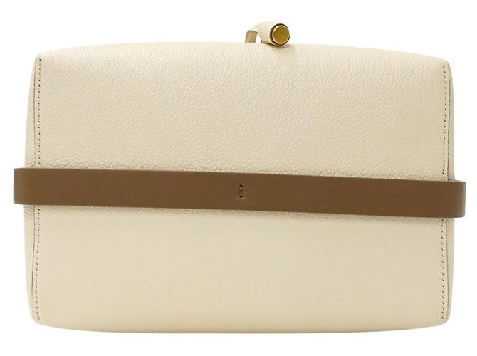 Bolsa de couro Chloé Marcie Marrom Cru - vista 3