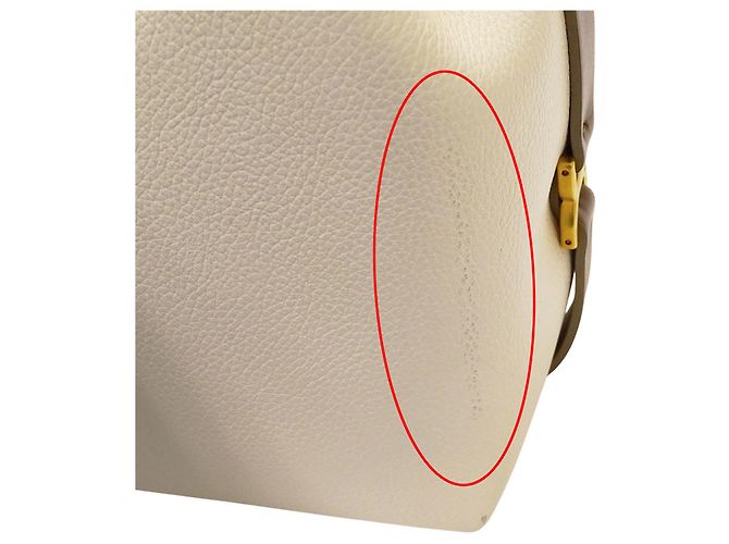 Bolsa de couro Chloé Marcie Marrom Cru - vista 9