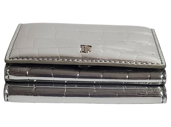Cartera bi-fold para mujer Burberry en Silver Plata - vista 3