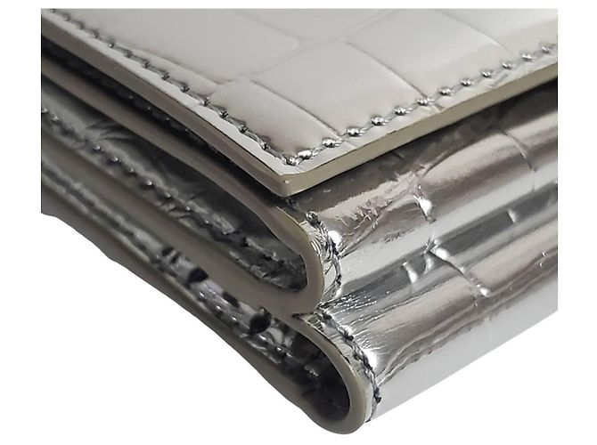 Cartera bi-fold para mujer Burberry en Silver Plata - vista 4