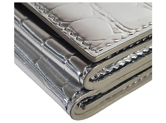 Cartera bi-fold para mujer Burberry en Silver Plata - vista 5