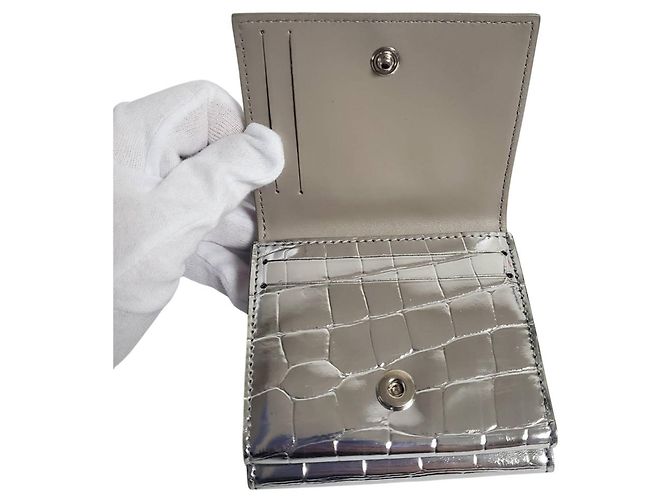 Cartera bi-fold para mujer Burberry en Silver Plata - vista 6