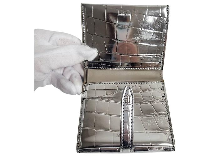 Cartera bi-fold para mujer Burberry en Silver Plata - vista 7