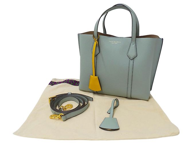 Borsa Tory Burch Perry Small in Blue Celadon - vista 6