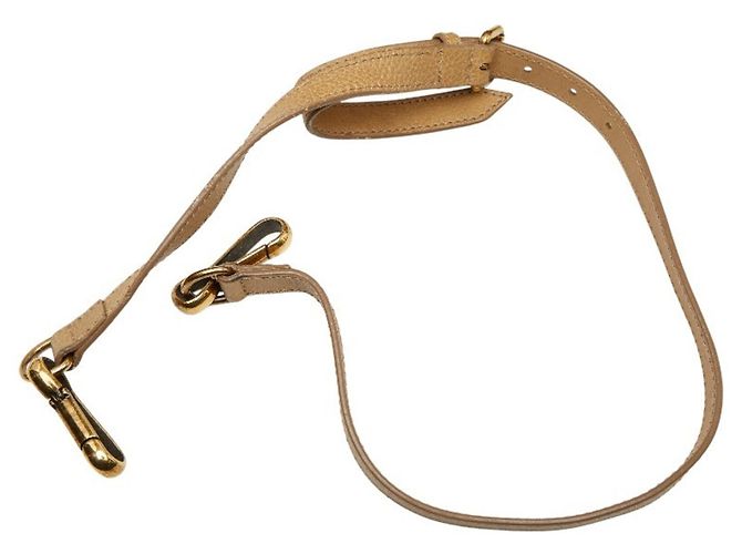 Borsa a tracolla Burberry in vitello beige - vista 10