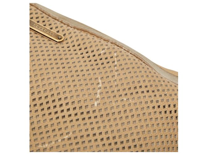 Borsa a tracolla Burberry in vitello beige - vista 8