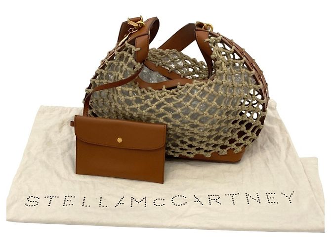Stella Mc Cartney Borsa Tote Eco Knotted Mesh di Stella McCartney Marrone - vista 17