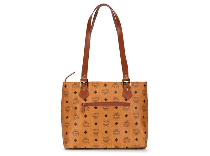 Saco Tote MCM Visetos Logogram Marrom - vista 3