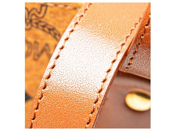 Saco Tote MCM Visetos Logogram Marrom - vista 6