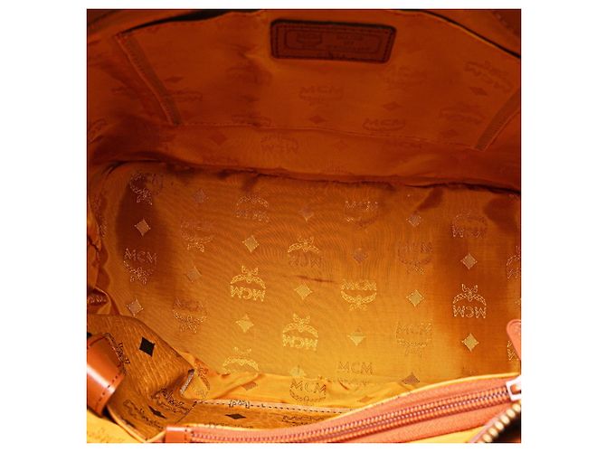 Saco Tote MCM Visetos Logogram Marrom - vista 7