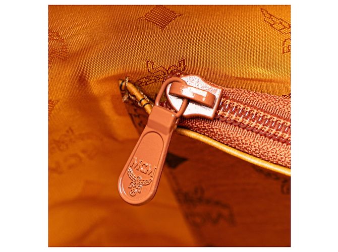 Saco Tote MCM Visetos Logogram Marrom - vista 8