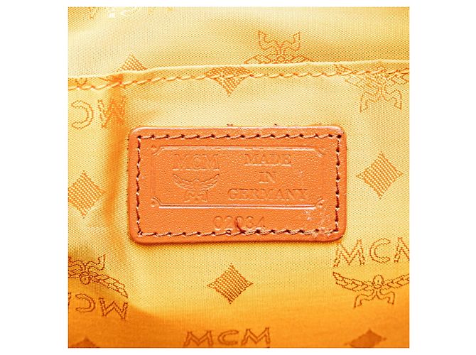 Saco Tote MCM Visetos Logogram Marrom - vista 9