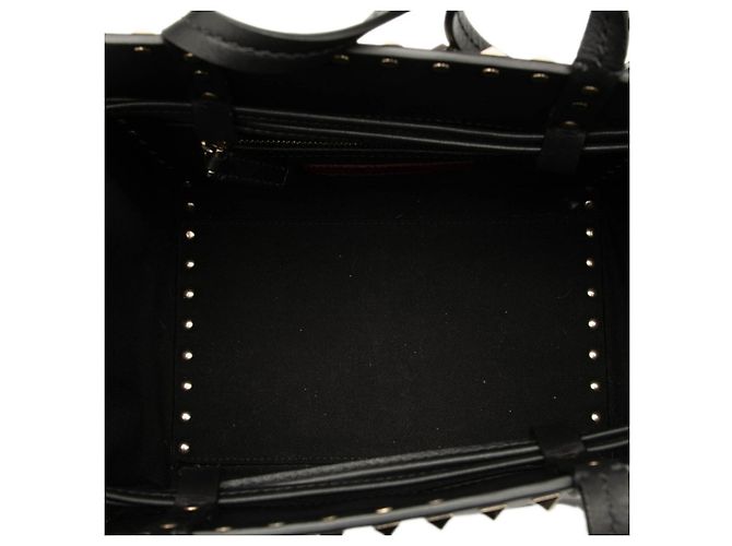 Borsa Valentino Rockstud in pelle nera Nero - vista 4