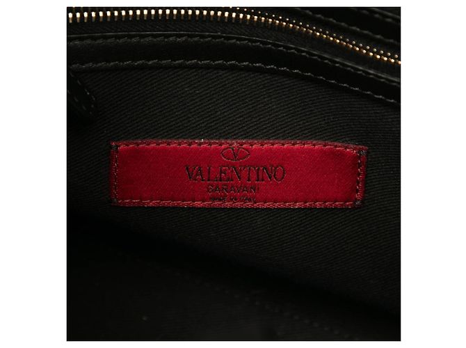 Borsa Valentino Rockstud in pelle nera Nero - vista 5