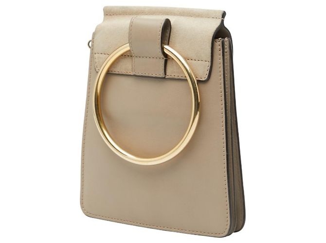Borsa a tracolla Chloé Faye Small Beige - vista 2