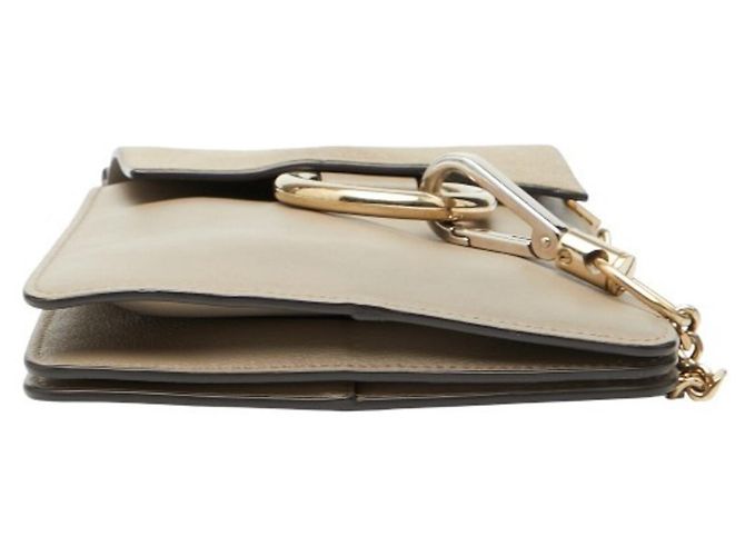 Borsa a tracolla Chloé Faye Small Beige - vista 3