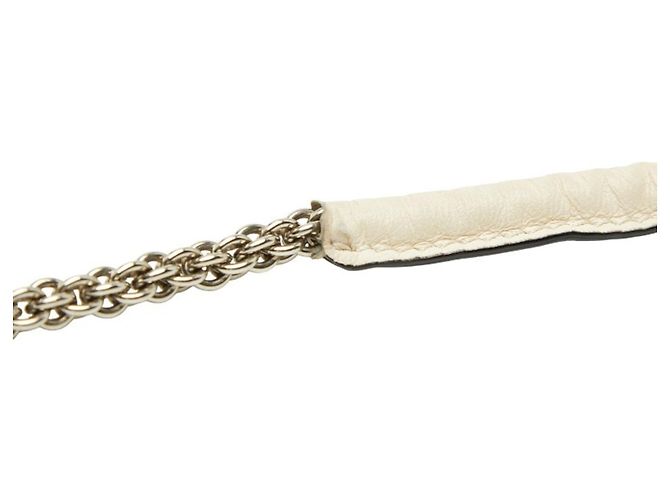Borsa a tracolla mini Valentino Rockstud Spike Bianco Crudo - vista 7