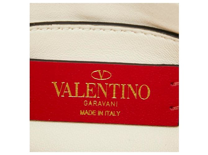 Borsa a tracolla mini Valentino Rockstud Spike Bianco Crudo - vista 9