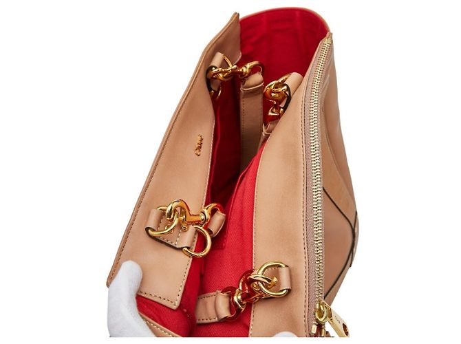 Chloé Chloe Eden Schultertasche Tote Beige - Ansicht 8