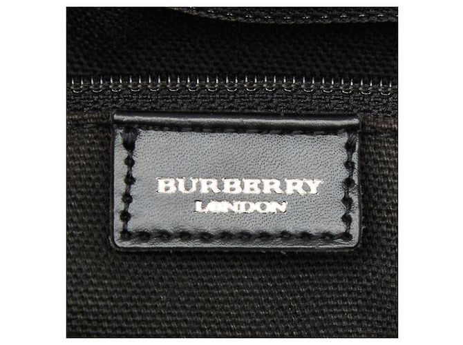 Borsa Burberry Nova Check Nero Beige - vista 9