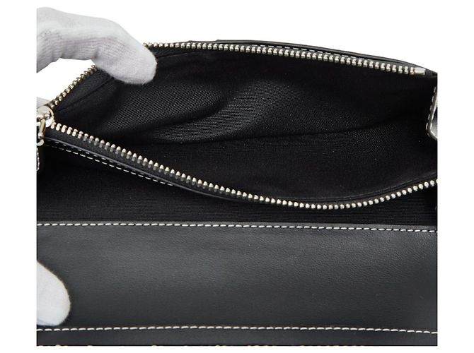 Cartera larga Burberry Check Castaño Negro Blanco - vista 7