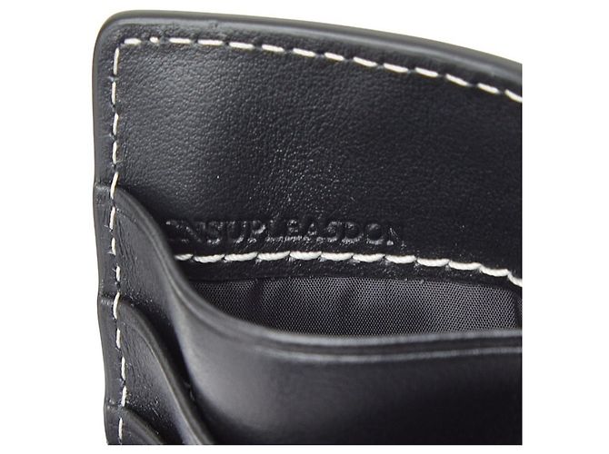 Cartera larga Burberry Check Castaño Negro Blanco - vista 9