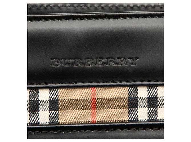 Sac à main Burberry Nova Check Noir Multicolore - vue 5