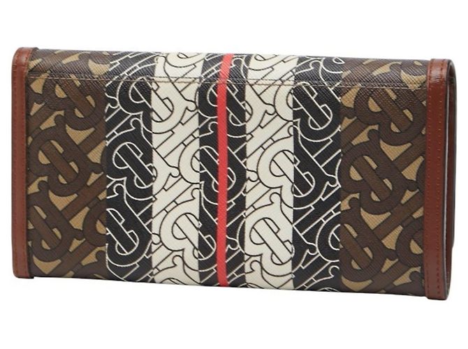 Cartera larga Burberry TB Monogram Castaño Negro - vista 2