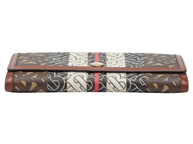 Cartera larga Burberry TB Monogram Castaño Negro - vista 3