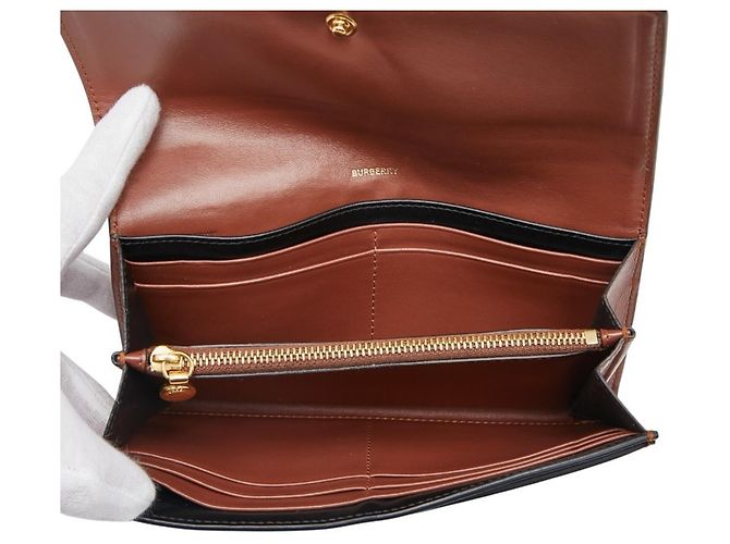 Cartera larga Burberry TB Monogram Castaño Negro - vista 8