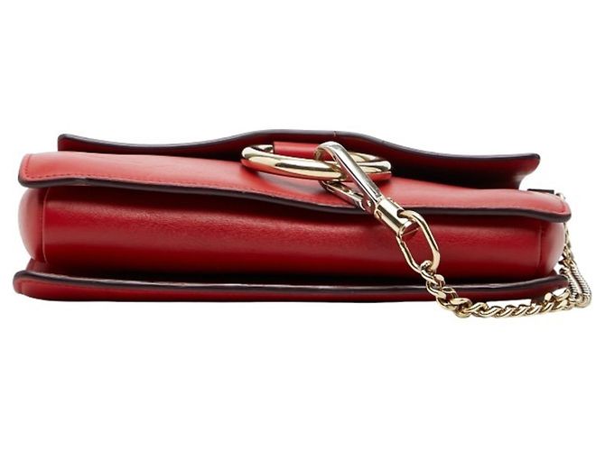 Borsa a tracolla Chloé Faye Rosso - vista 3