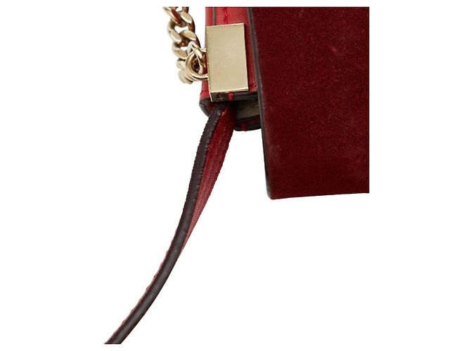 Borsa a tracolla Chloé Faye Rosso - vista 8