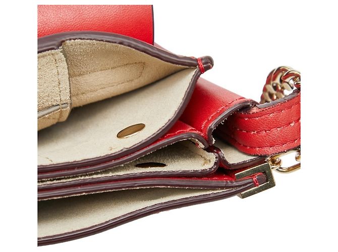 Borsa a tracolla Chloé Faye Rosso - vista 9