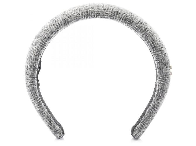 Cerchietto Gray Alice Band di Miu Miu Marrone - vista 2