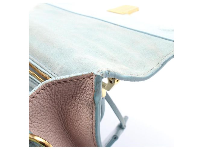Miu Miu Madras 2-Way Handtasche Pink Blau Grün - Ansicht 10