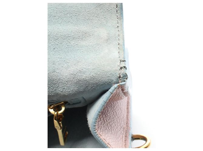 Miu Miu Madras 2-Way Handtasche Pink Blau Grün - Ansicht 5