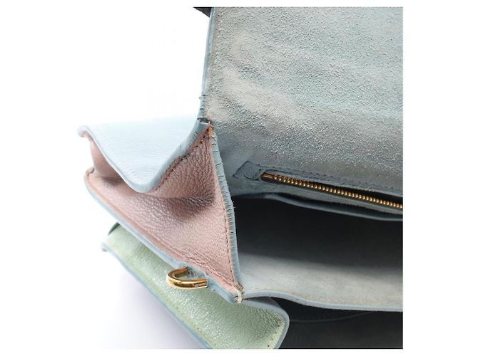 Miu Miu Madras 2-Way Handtasche Pink Blau Grün - Ansicht 6
