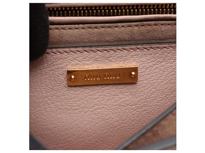 Borsa a tracolla Miu Miu in pelle Madras Rosa - vista 4
