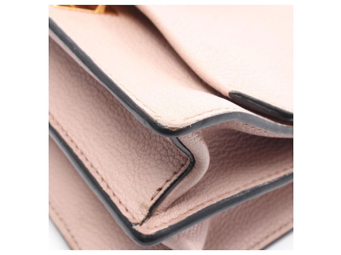 Borsa a tracolla Miu Miu in pelle Madras Rosa - vista 8