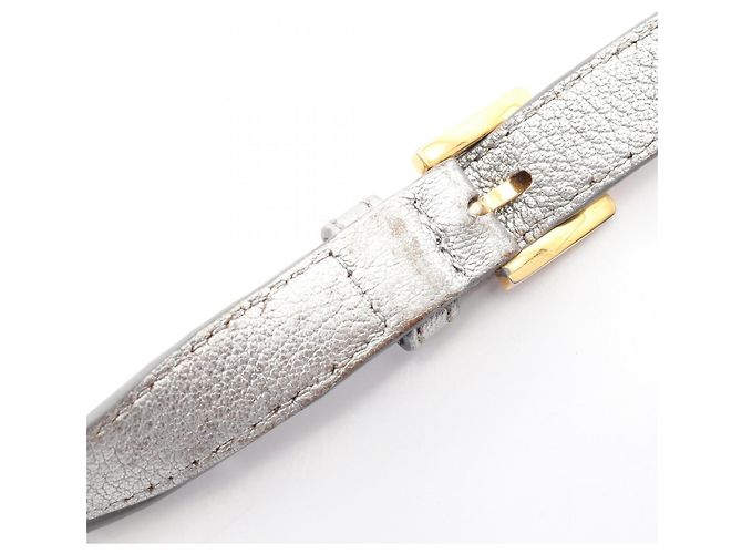 Miu Miu Madras Schultertasche Silber Golden - Ansicht 10