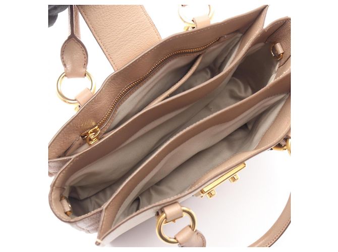 Miu Miu Madras Tote Bag Braun Beige - Ansicht 3