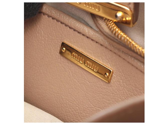 Miu Miu Madras Tote Bag Braun Beige - Ansicht 4