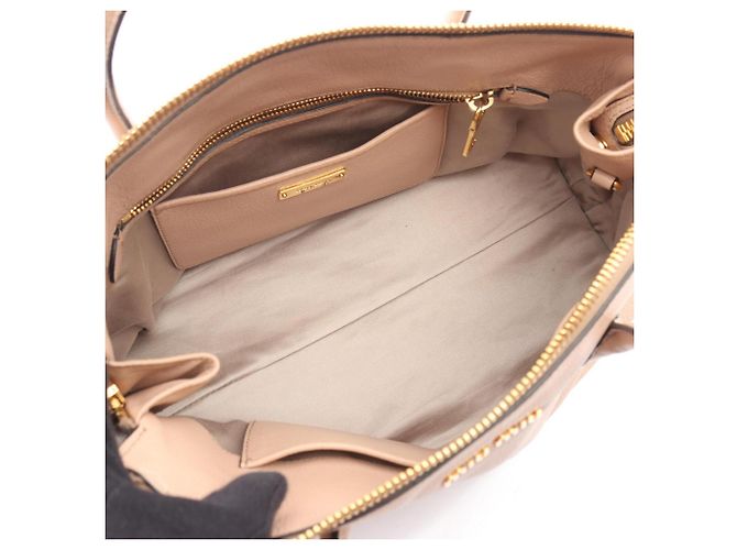Borsa Miu Miu Madras Beige - vista 3