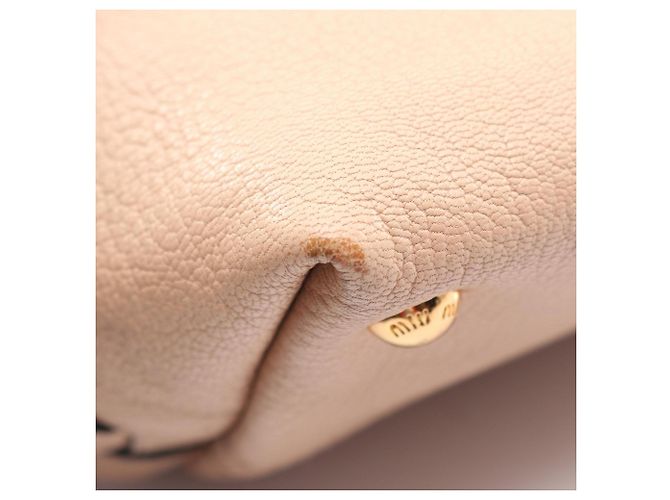 Borsa Miu Miu Madras Beige - vista 6
