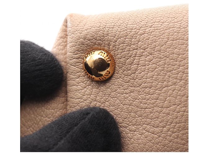 Borsa Miu Miu Madras Beige - vista 7