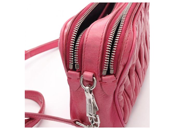 Miu Miu Matelassé Schultertasche Pink - Ansicht 10