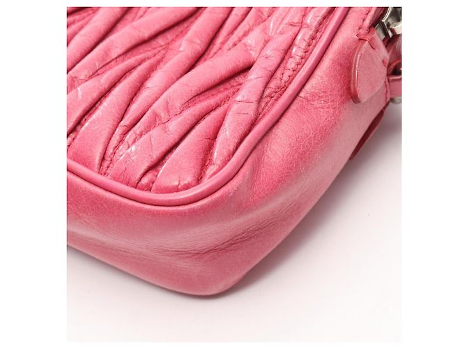 Miu Miu Matelassé Schultertasche Pink - Ansicht 8