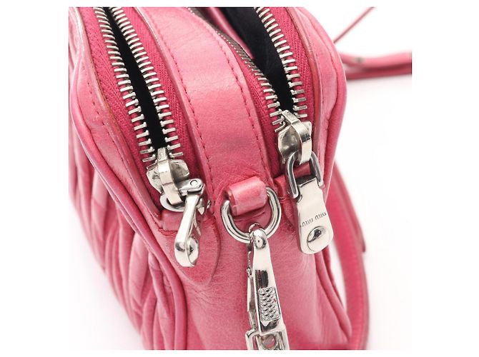 Miu Miu Matelassé Schultertasche Pink - Ansicht 9