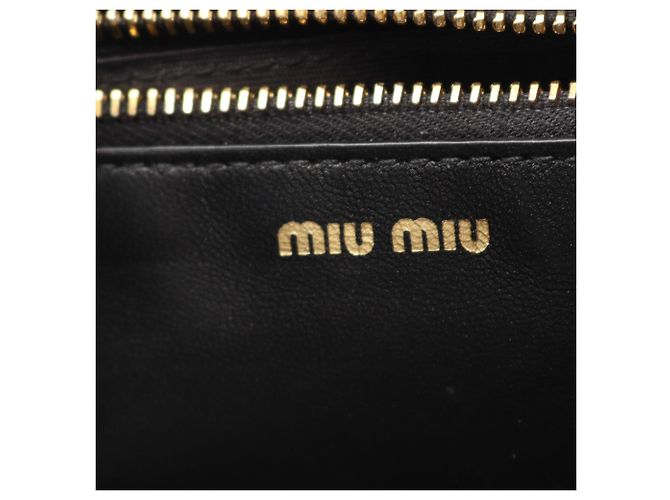 Miu Miu Matelassé Bi-fold Langbörse Schwarz - Ansicht 4